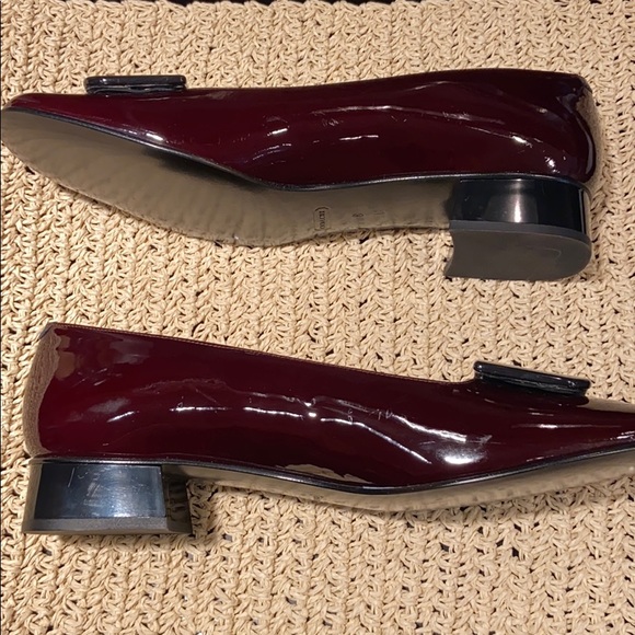 NWT Coach Darby Patent Leather Bordeaux Loafers - Picture 7 of 8